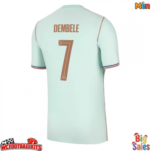 France Ousmane Dembele #7 Replica Away Stadium Shirt World Cup 2026 Short Sleeve